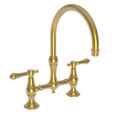 Newport Brass Kitchen Bridge Faucet in Satin Gold (Pvd) 9457-24S